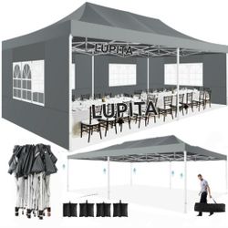 10x20 Waterproof Easy Up Canopy Tent With Side Walls Gazebo Wedding Party Pop Up Tent Canopy- (FOR SALE) Carpa