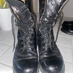 Vibram Combat Boots leather