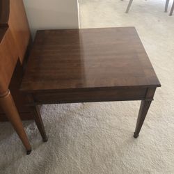 Wood End Table 