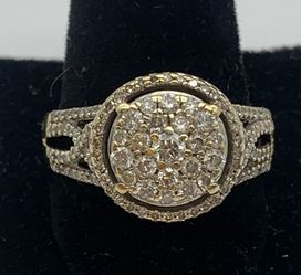 Diamond cluster ring #17530