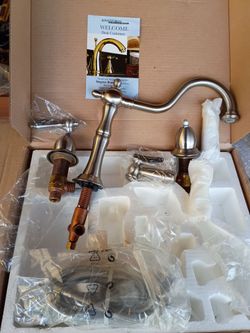 Kingston Brass kitchen faucet brush nickel