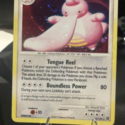 Holo Bleed Lickitung Holo Pokemon Card