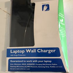 Laptop wall charger with surge protection