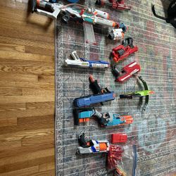 Huge Nerf Blaster Lot – Mega, Rival, Crossbow + Tons of Darts