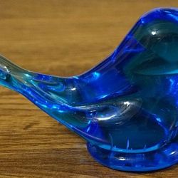 Glass Blue Bird 