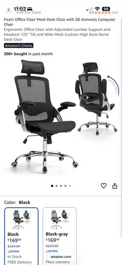 Brand New in sealed box Ergonomic Office Chair – Amazon $169.99 – 3D Armrests & Headrest