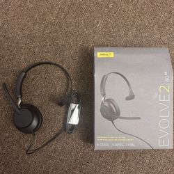 Jabra Evolve2 40 SE Mono Headset – Open Box, Never Used