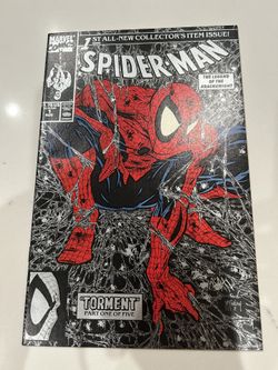 Spider-Man #1 (Marvel Comics August 1990) Silver Edition Todd McFarlane, NM