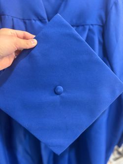 Royal Blue Graduation Cap and Gown Set