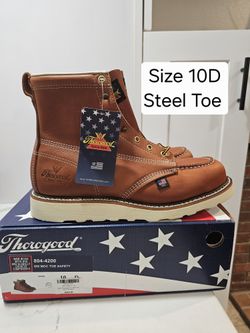 Thorogood Steel Toe Work Boots Size 10D