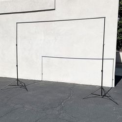 (New in box) $40 Heavy Duty Backdrop Stand 8.5x10 FT Adjustable Photography Background w/ Clips and Carry Bag 