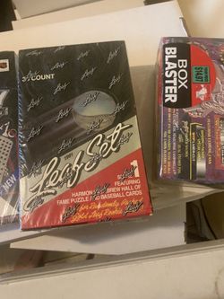 Hockey baseball football boxes 10 each