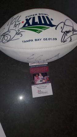 JSA Authenticated Autographed Football- Esiason/ Manning/Lynch/Bush