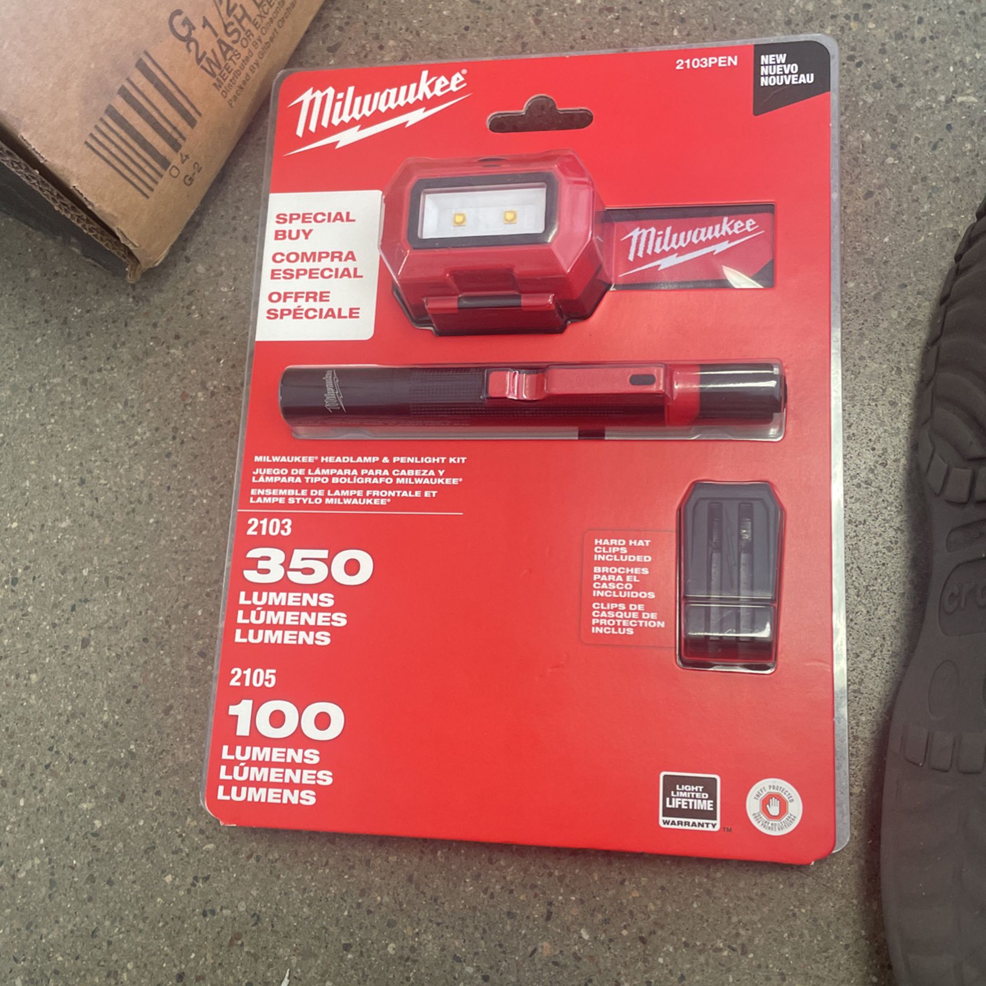 Top Rated Milwaukee 350 Lumens LED Headlamp and 100 Lumens Aluminum Pen  Light with Clip for Sale in Glendale, AZ OfferUp