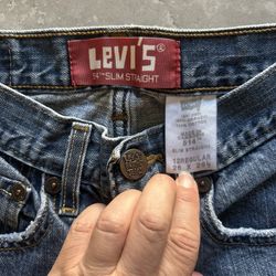 Vintage Y2K Levi’s 514 Jeans Boys Size 26 x 26.5 12 regular  Slim Straight Mediu