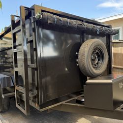 New 8x4x12 Hydraulic Dump Trailer Loaded With Accessories 🔥