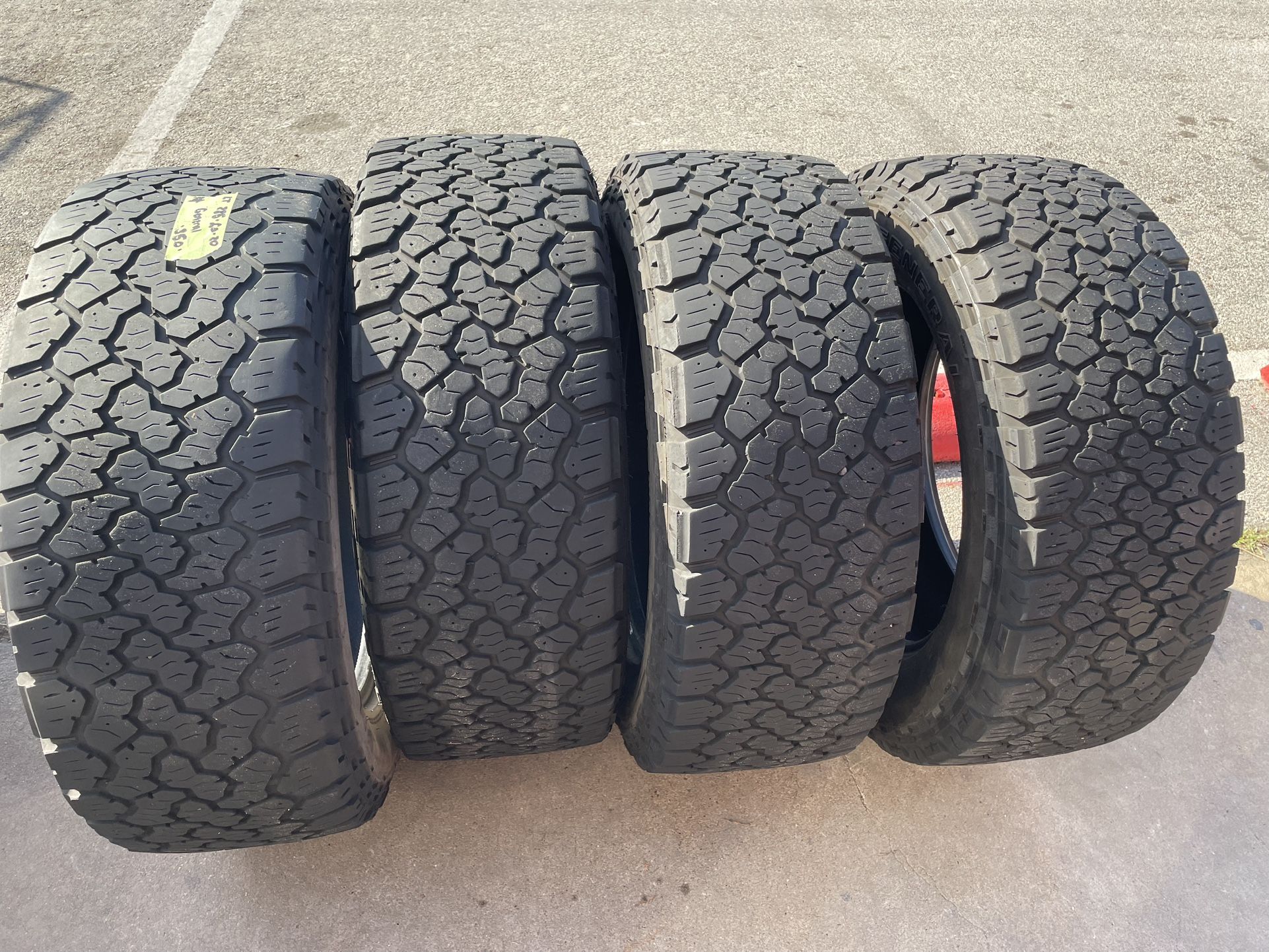4 USED 28560R18 General ALL TERRAIN tires for $300 installed and balanced. 28560R20 285 60 20 285 60 R 20 285/60/20 285/60/R20 Alignments done here a