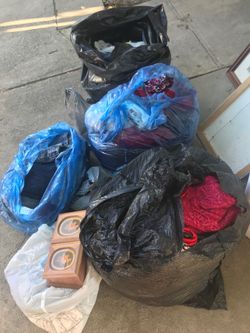 FREE!!! Woman’s med to L clothes lots of jeans womens 5 up to 9 a bag of mens ties jewelry box