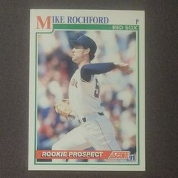 Score 1991 Mike Rochford Boston Red Sox #739 Rookie Prospect RC Baseball Card Collectible Vintage Sports MLB Trading Pro Professional
