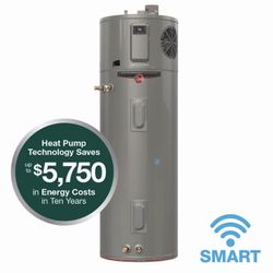 Rheem ProTerra 80 Gal. Smart High Efficiency Hybrid Heat Pump Water Heater w/ Leak Detection & Auto Shutoff
