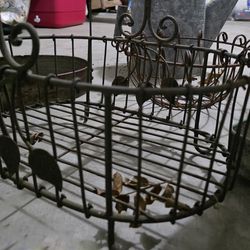 Vintage Metal Baskets for Garden