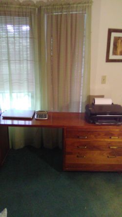 Vintage office desk all wood