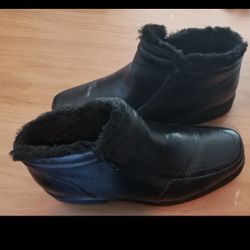 Winter Men Boots Black New Formal US Size 10.5