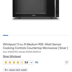 Whirlpool Microwave 