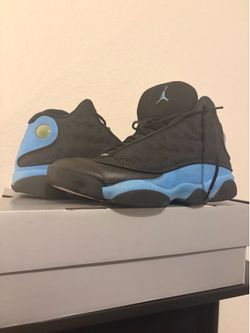 Air Jordan 13 Retro (Black/University Blue) - Men’s Size 10.5