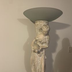 Greek Woman Statue Lamp 