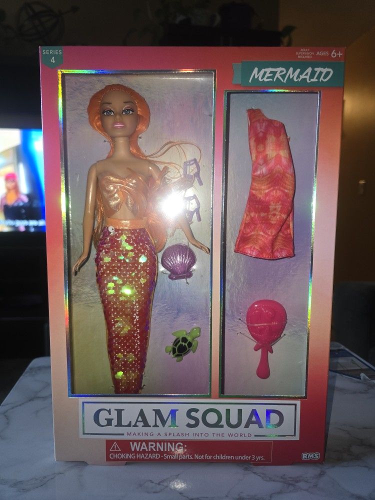 ποΈ GLAM SQUAD MERMAID DOLL 8 PIECE SET