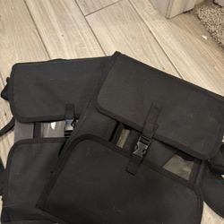 2 black car Seat Travel Trays