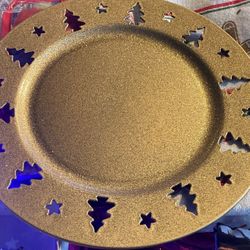 Decorative Glitter Plate 