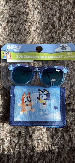 Bluey sunglasses and wallet set