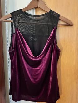 Velvet Goth Tank Blouse