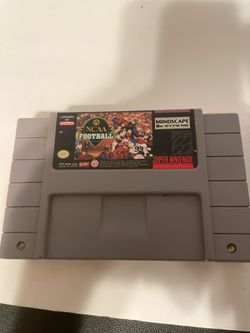 NCAA football Super Nintendo