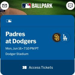 Dodgers Vs Padres June 16th Ohtani Debut 