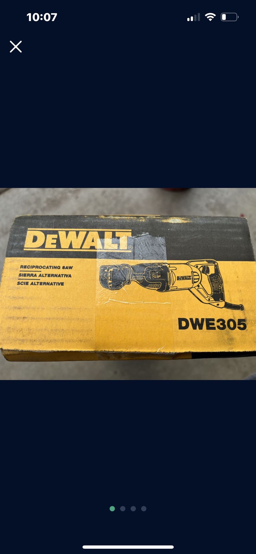 Brand New Dewalt Corded Reciprocating Saw 12amp Never Opened