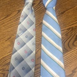 Lot Of 2 Cavaliero Cravats Men Tirs Made In Italy