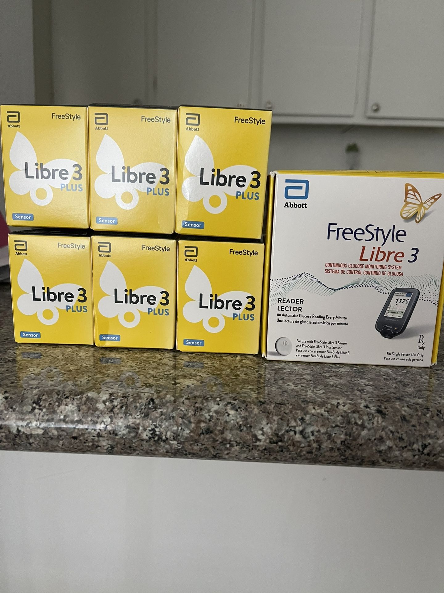 FreeStyle Libre 3 Reader + (6) Libre 3 Sensor