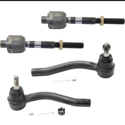 Tie Rod End Set For 2008-2010 Infiniti G37 09-19 Nissan 370Z Front Inner & Outer