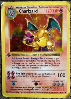 Charizard 1st edition shadowless