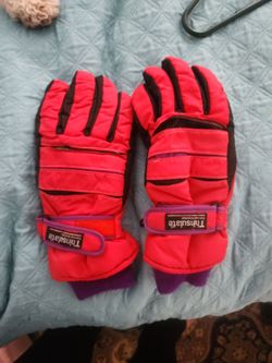 Thinsulate Insulated Ski Gloves Pink