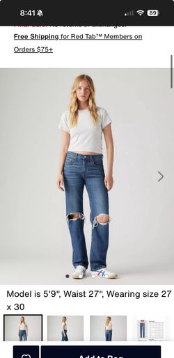Levi Low Waisted Jean
