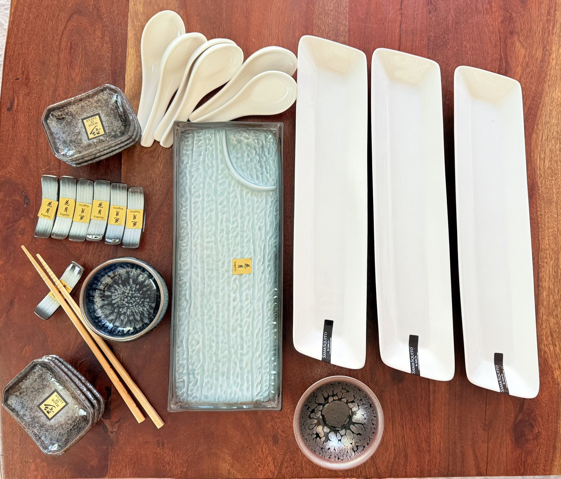 brand new sushi plate & bowl set