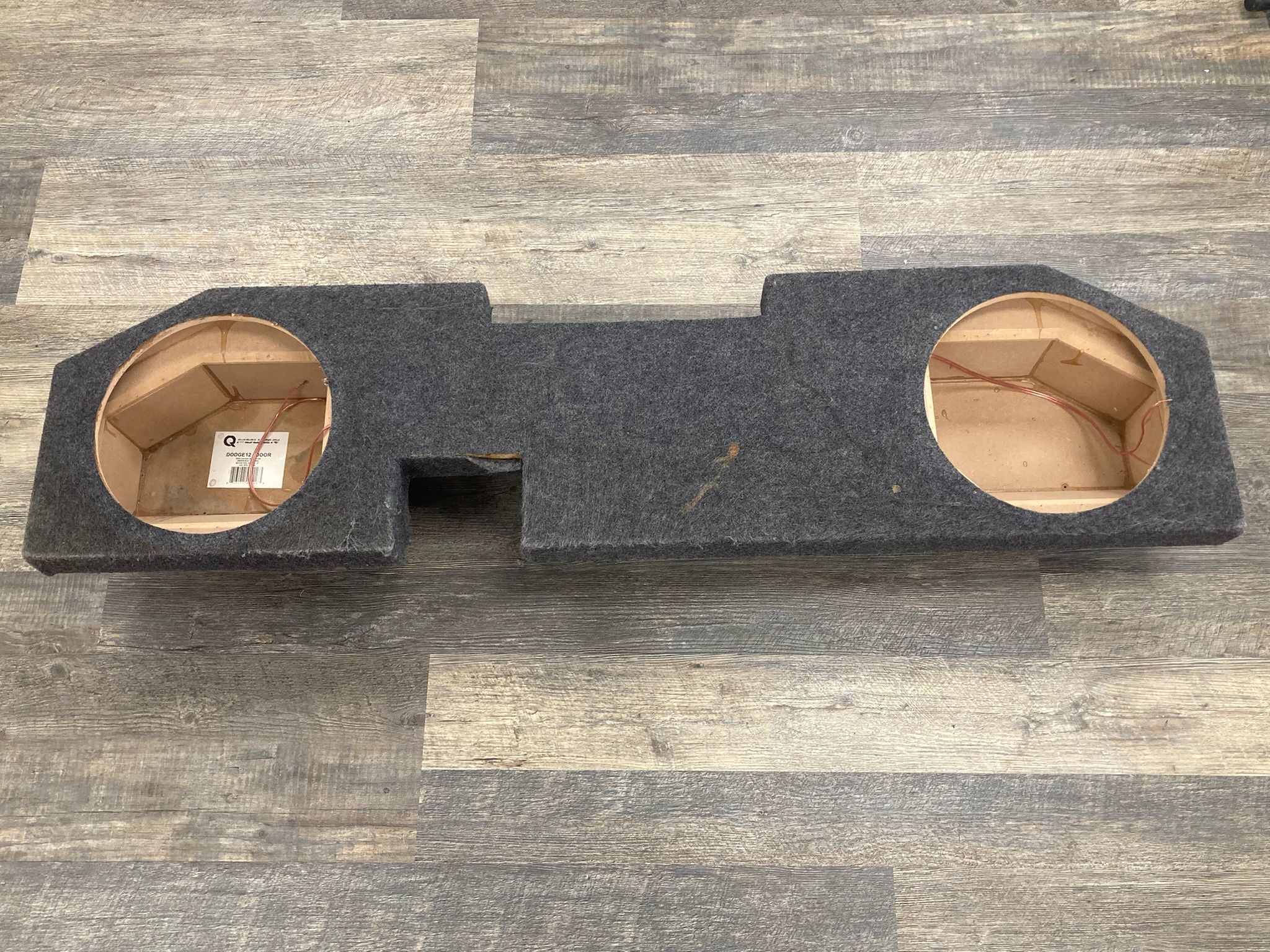 Q Power DODGE12 4DOOR Dual 12" Subwoofer Enclosure for 2002-Newer Dodge Ram Quad Cab Trucks