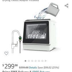 $250 KAPAS TABLETOP DISH WASHER & KITSURE STAINLESS STEEL DISH RACK 