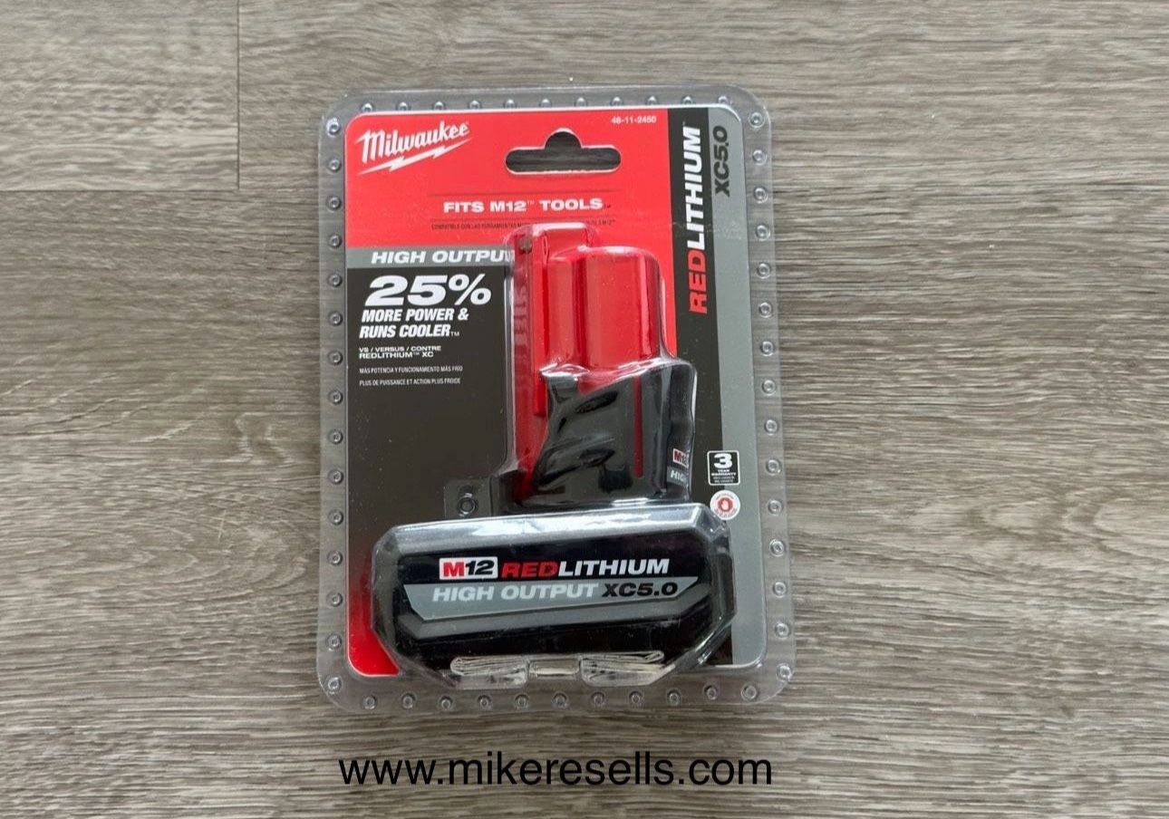 Milwaukee M12 High Output 5.0 Battery 