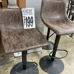 2pc Bar Stool Set 