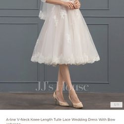 Knee Length Wedding/Elopement Dress